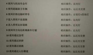 科目三灯光模拟考试 科目三灯光模拟考试